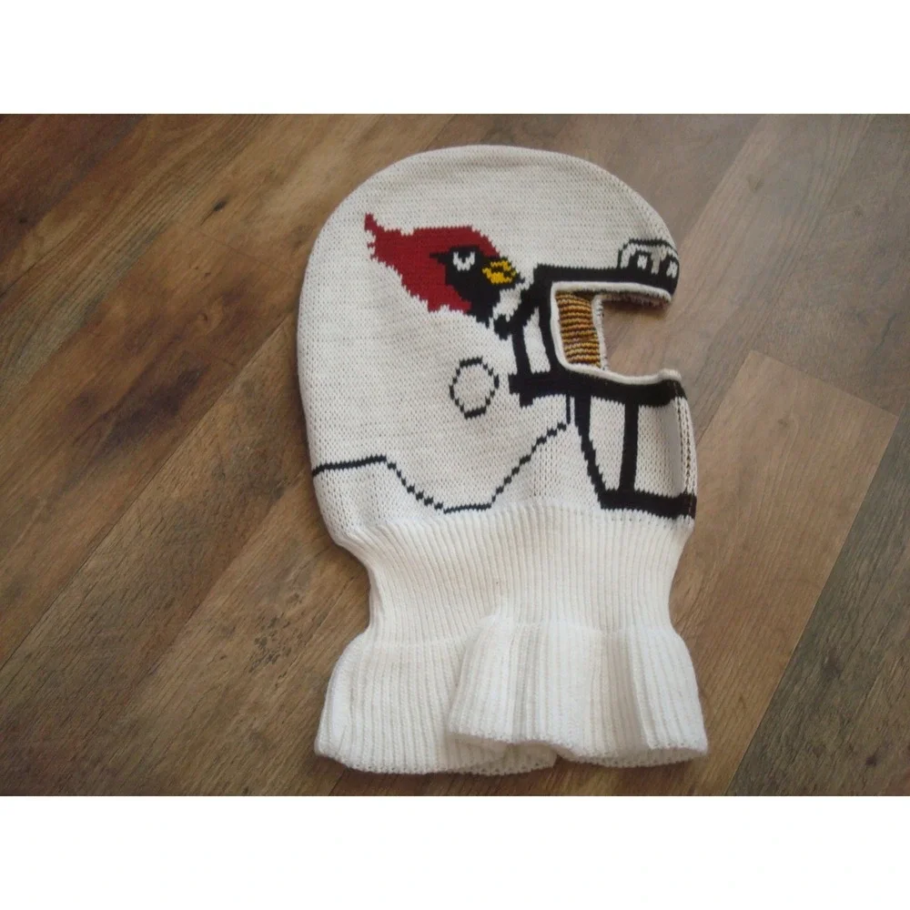 Vintage 1990 Game Face ARIZONA CARDINALS   Helmet Knit Ski Mask Hat NFL USA Made